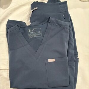 Dark harbor FIGS scrub set